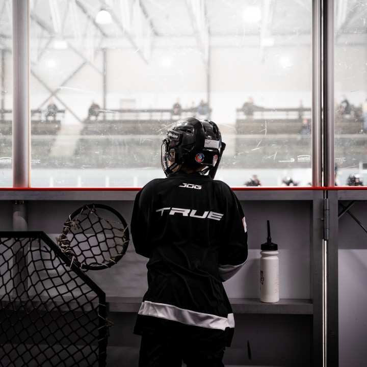 Hockey Scrimmage Action